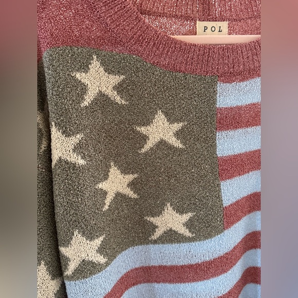 POL God Bless America Oversized Sweater / Size Small - Picture 4 of 6